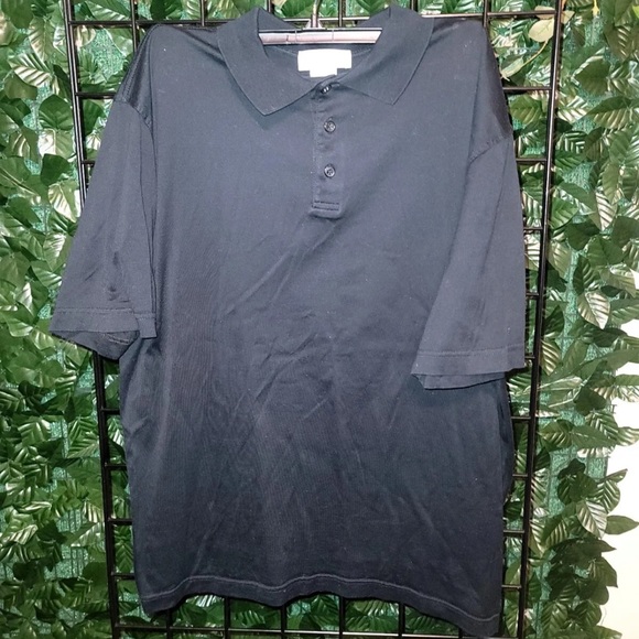 Franco Ziche Made in Italy T-shirt Mens L Black Button - Picture 1 of 5